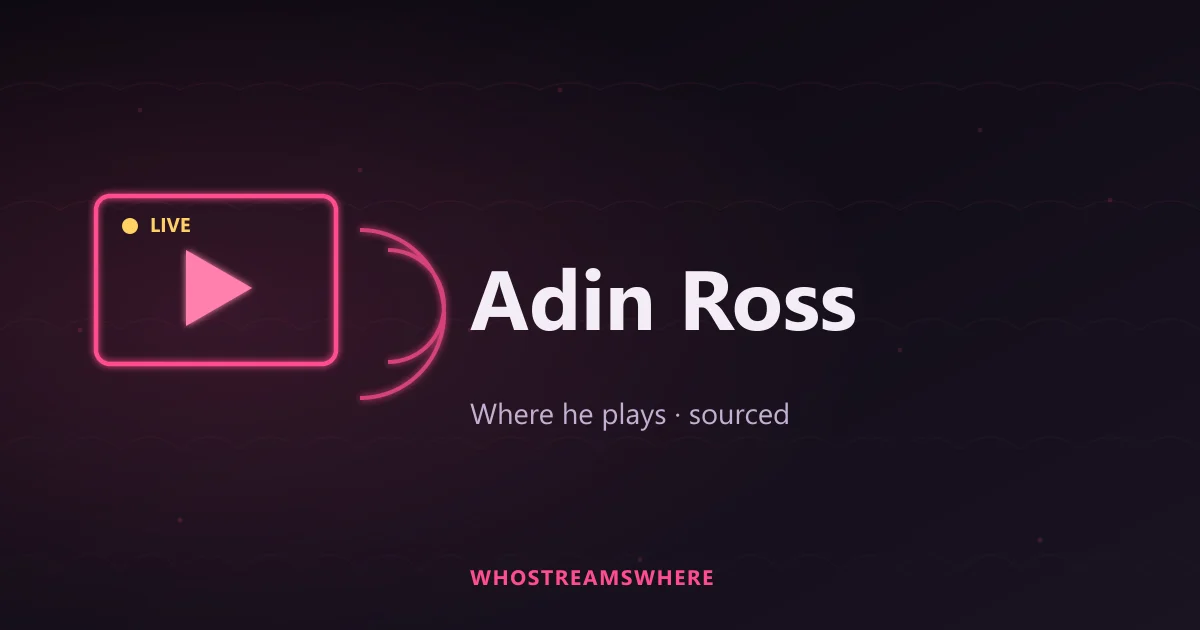 Neon LIVE broadcast screen — where Adin Ross plays, sourced